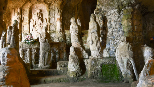 Piedigrotta the little ancient church underground photo