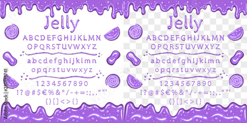 Alphabet and marmalade candy