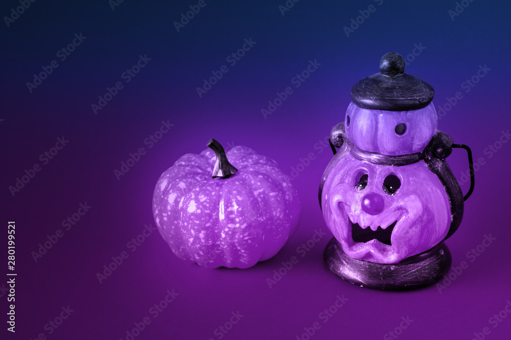 Bright Halloween background. Halloween attributes on a red background. Halloween holiday concept. Place for text. Bright Halloween background. Halloween attributes on a red background. Halloween holiday concept. Place for text.