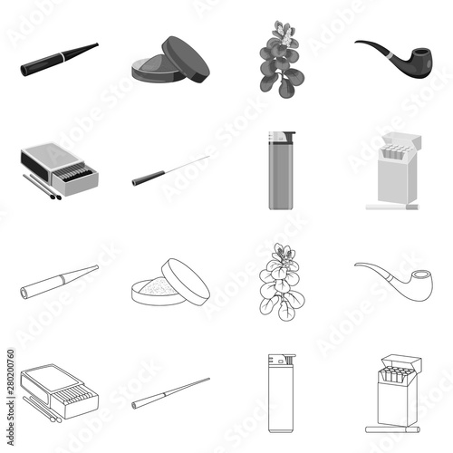 Vector illustration of refuse and stop logo. Set of refuse and habit stock vector illustration.