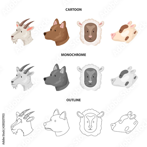 Wallpaper Mural Vector design of agriculture and breeding icon. Collection of agriculture and organic vector icon for stock. Torontodigital.ca
