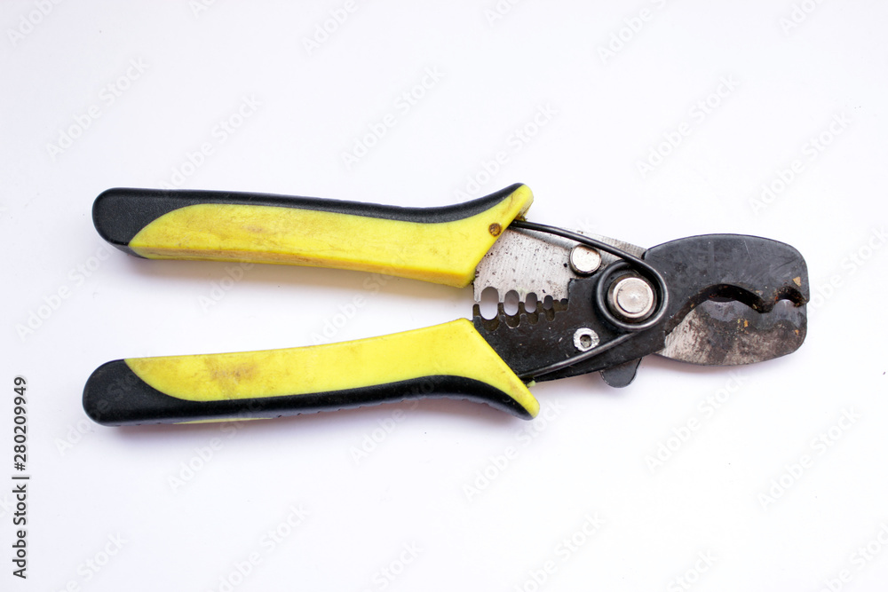 Obraz premium Multitool Tools Pliers Electrician Plier isolated