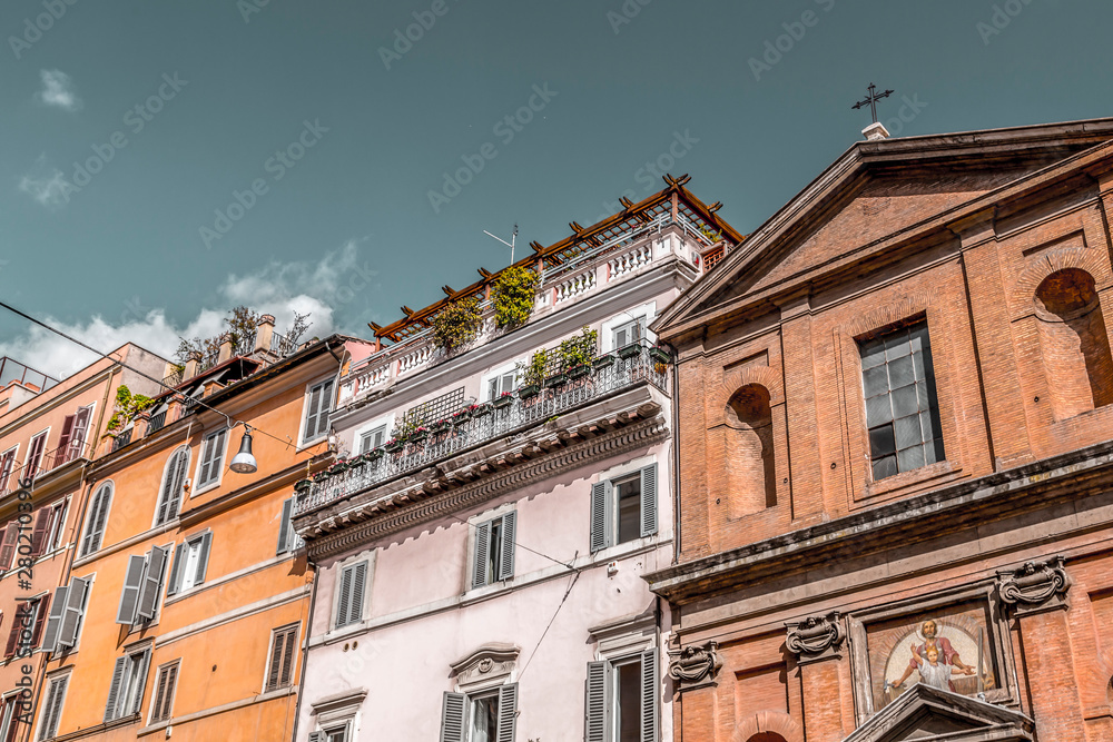 Fototapeta premium Cityscape and generic architecture from Rome, the Italian capital