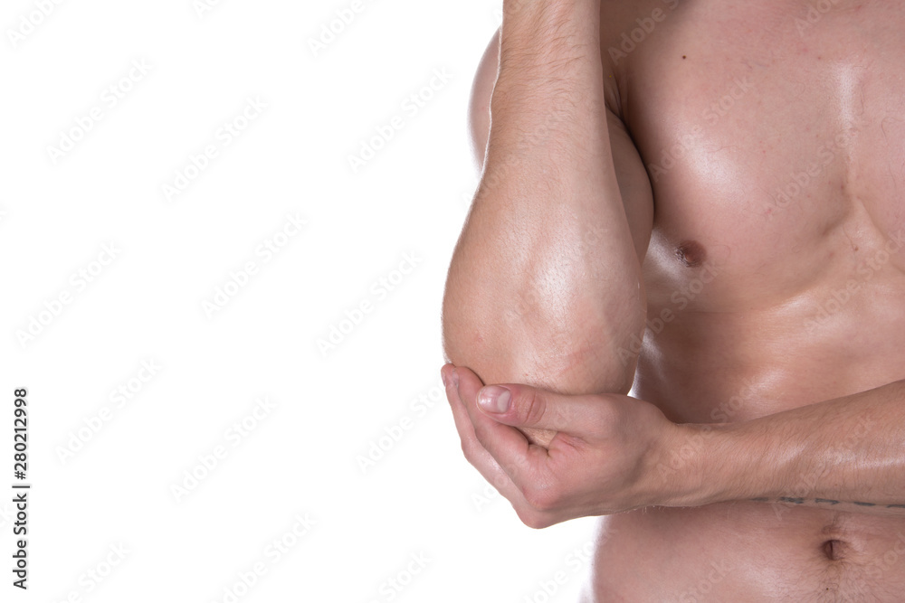 Health and lifestyle. Sore joints. Athletic man. Health and lifestyle. Sore joints. Athletic man.
