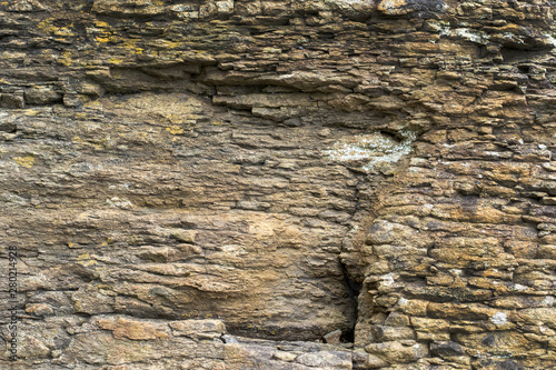 Natural backgound. Texture of slatestone with corrosion pattern photo