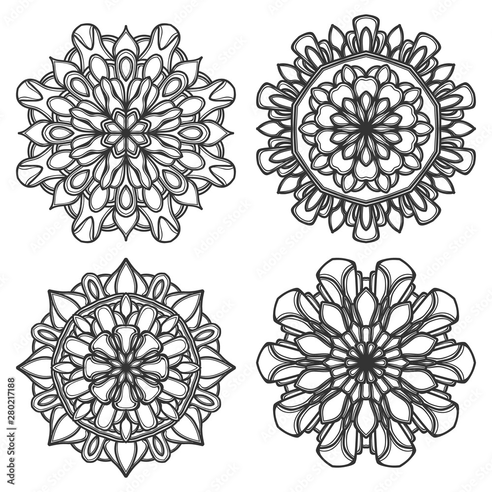 mandala vector logo icon illustration mandala vector logo icon illustration