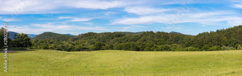 Pasture in North Carolina Blue Ridge Mountains.