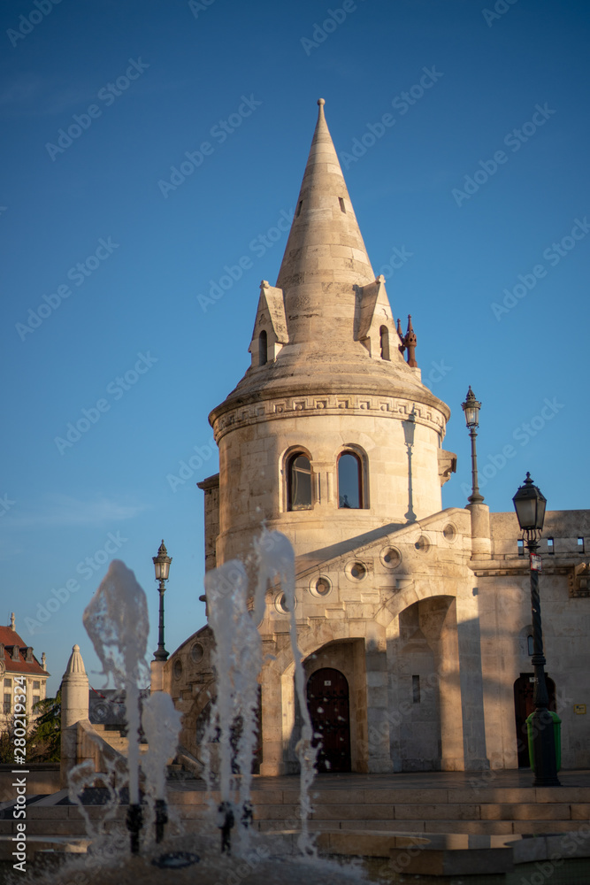 Fisherman's Bastion in golden hour
