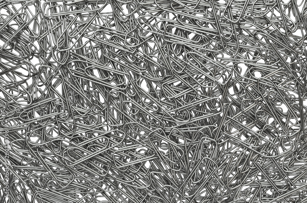 paper clips close up
