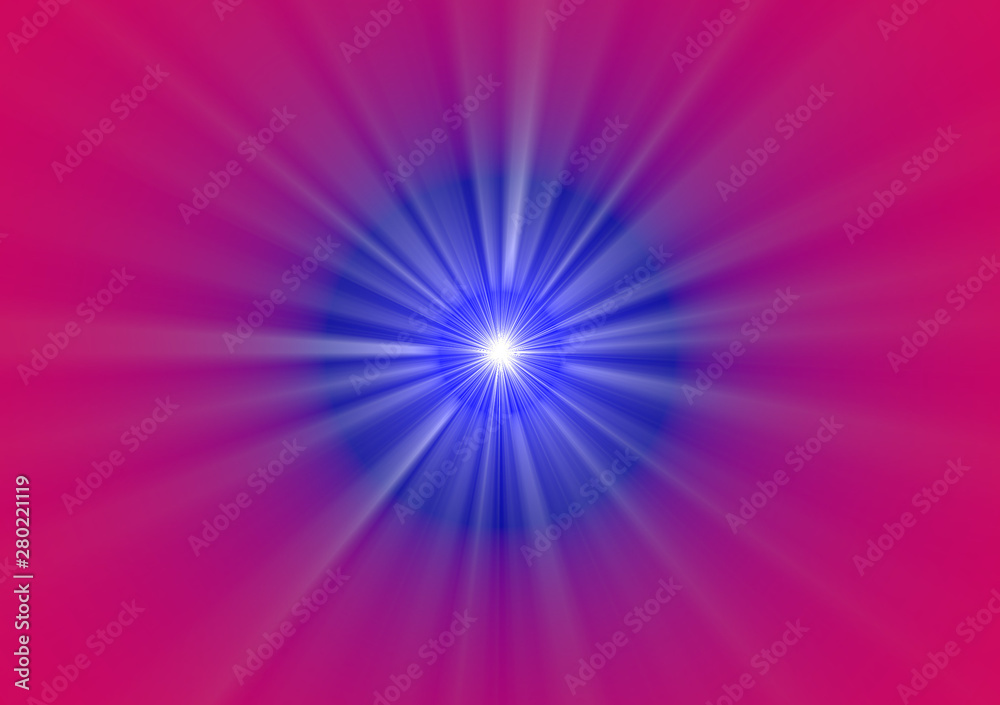Obraz premium abstract background with rays of light - blue and red