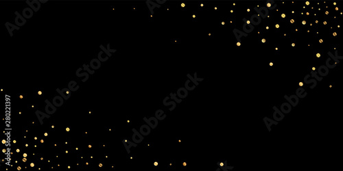 Sparse gold confetti luxury sparkling confetti. Sc