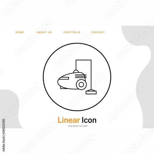  Vaccum cleaner icon for your project
