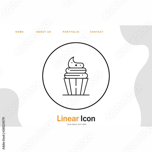 ice cream icon for your project