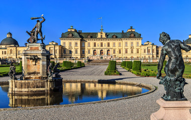 Keuken achterwand Stockholm Slot Drottningholm aan het water  © leventina
