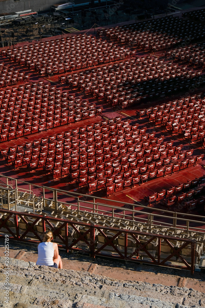 Naklejka premium verona italy - arena theatre