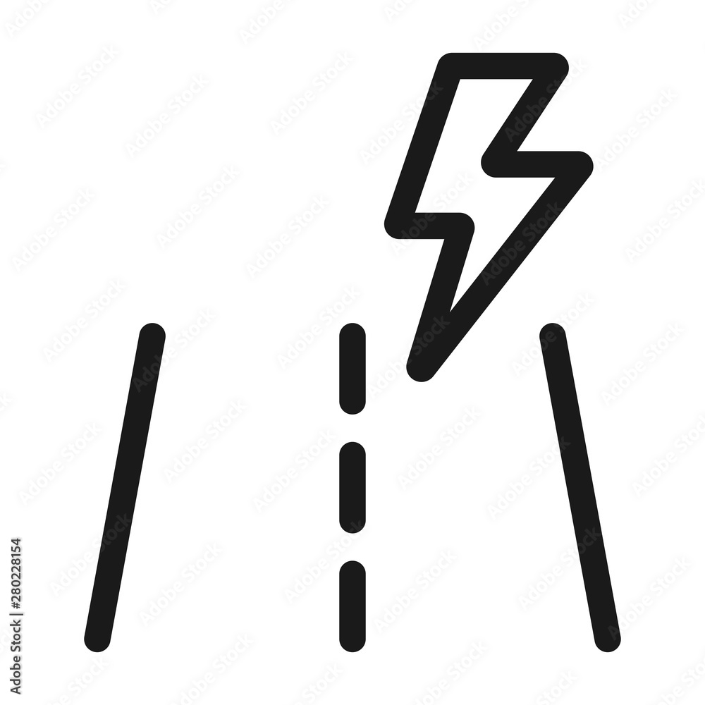 electric vehicle - minimal line web icon. simple vector illustration. concept for infographic, website or app. electric vehicle - minimal line web icon. simple vector illustration. concept for infographic, website or app.