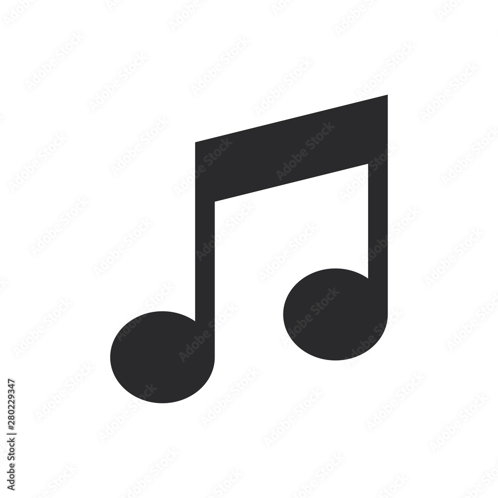 Music vector icon in modern style for web site and mobile app Music vector icon in modern style for web site and mobile app