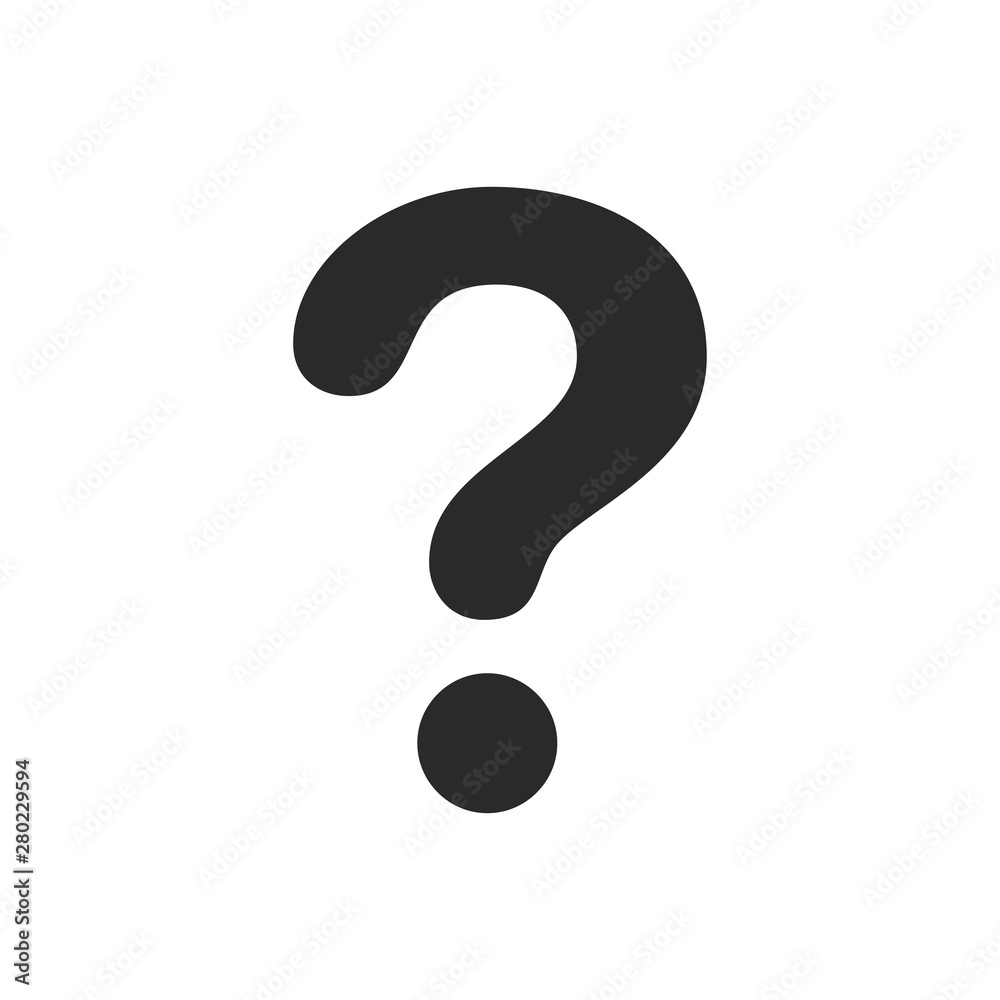 Question mark vector icon in modern style for web site and mobile app Question mark vector icon in modern style for web site and mobile app