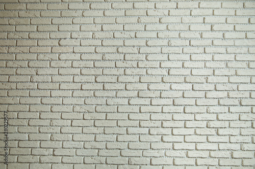 Texture background concept: white brick wall background in rural room . White brick wall background in rural room.