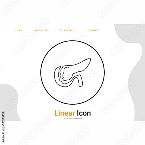 Pancreas icon for your project