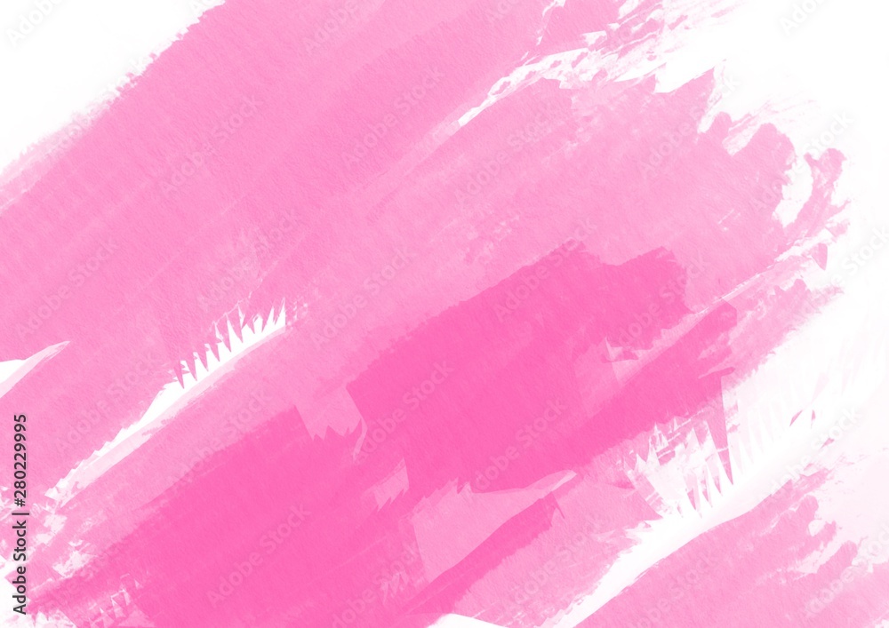 Pink watercolor background, Pastel splotch, brush paint liquid paper