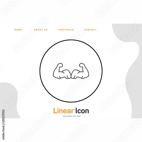 Body builder icon for your project