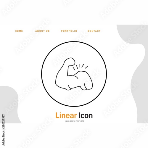 Body builder icon for your project
