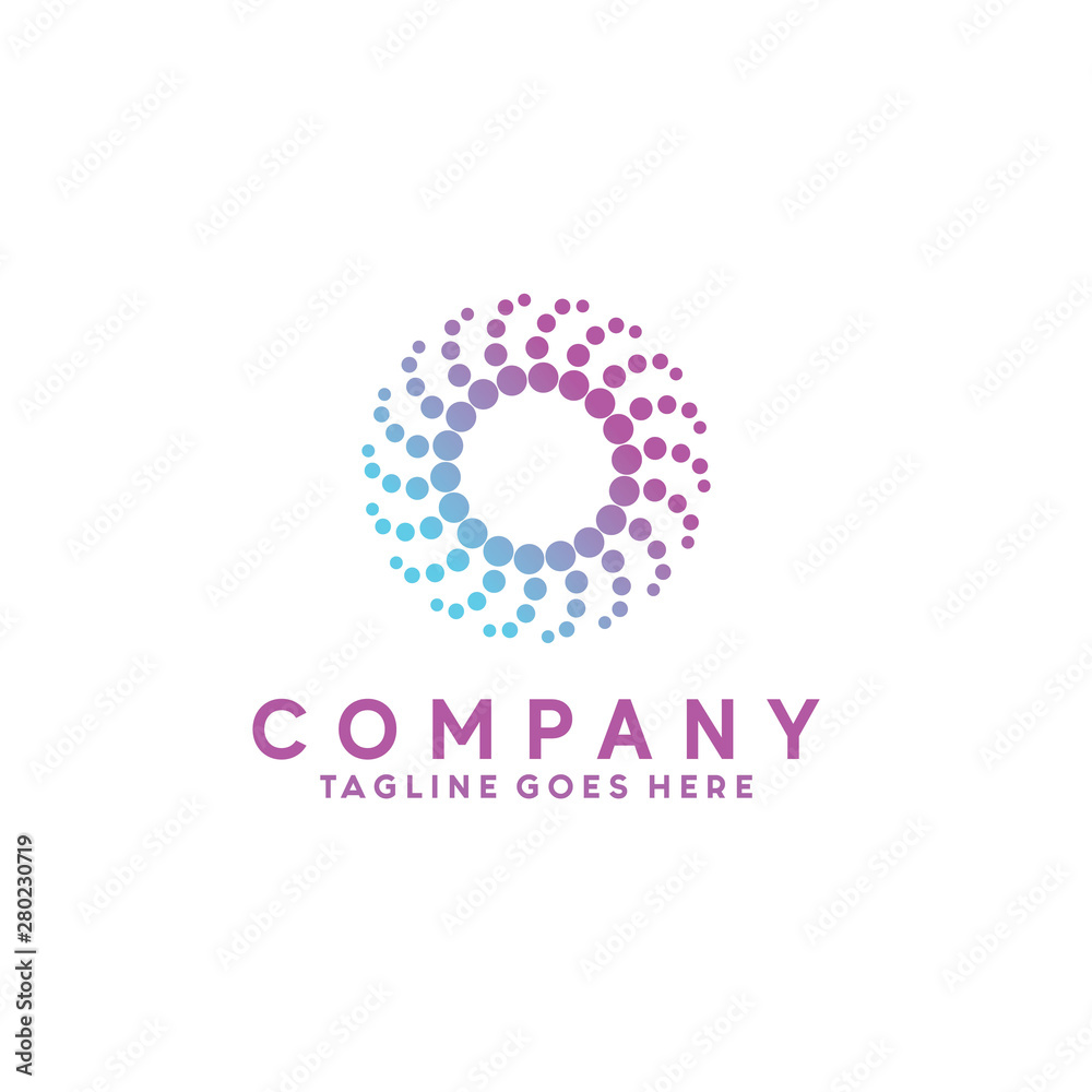 Gradient Halftone logo Dot Circle and spiral Icon. Technology Vector Modern Symbol. Company Logo Design Inspiration. Gradient Halftone logo Dot Circle and spiral Icon. Technology Vector Modern Symbol. Company Logo Design Inspiration.