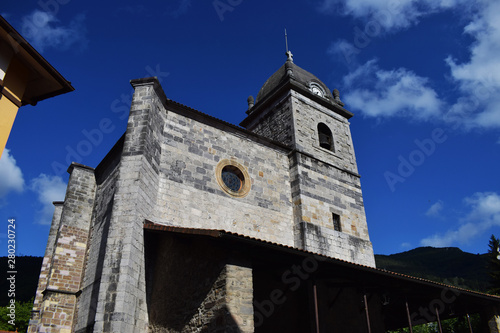 Antigua iglesia de la localidad Guipuzcoana de Irura, España. photo