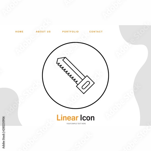 Handsaw icon for your project