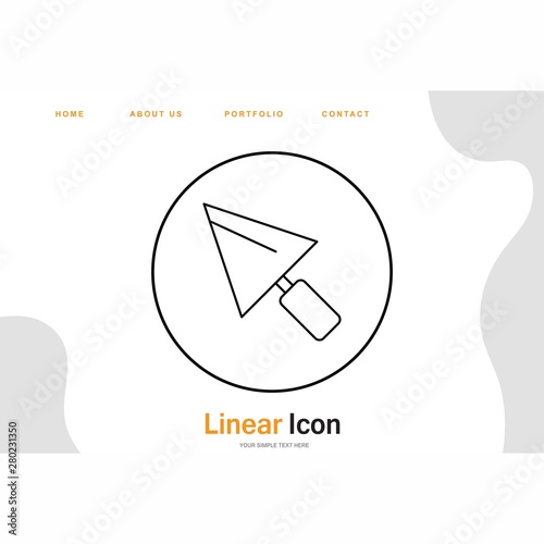 Trowel icon for your project