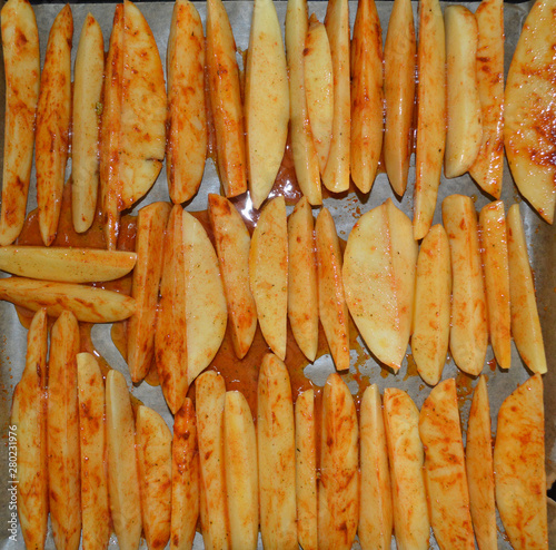 Homemade food - baked potatoes