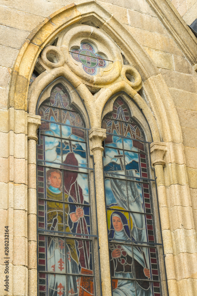 Obraz premium Beautiful architecture of Sacred Heart Cathedral in Guangzhou ,Guangdong, China. 