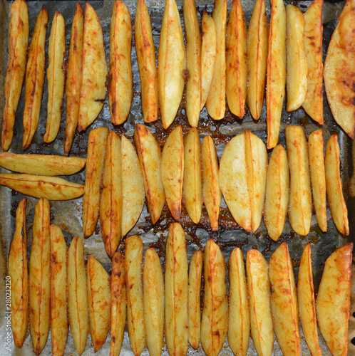 Homemade food - baked potatoes