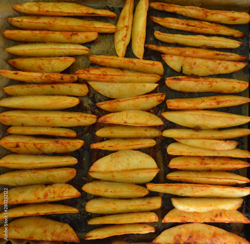 Homemade food - baked potatoes