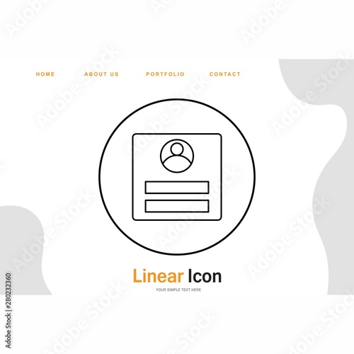  CV icon for your project