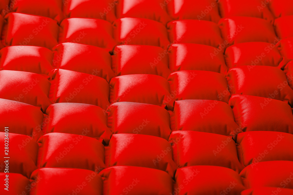 Naklejka premium The texture of the cranes inflatable travel mat, repeating sections and patterns