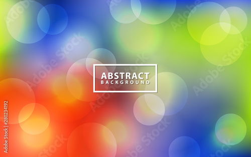 Colorful background bokeh light effect, blue, red, and green mixed