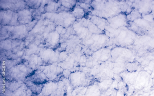 White clouds in the sky