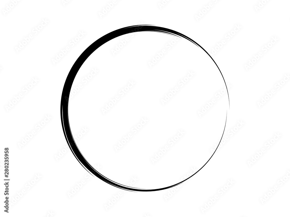 Grunge circle made for marking.Grunge logo.Oval shape made for your project.Ink circle made with artistic brush. Grunge circle made for marking.Grunge logo.Oval shape made for your project.Ink circle made with artistic brush.
