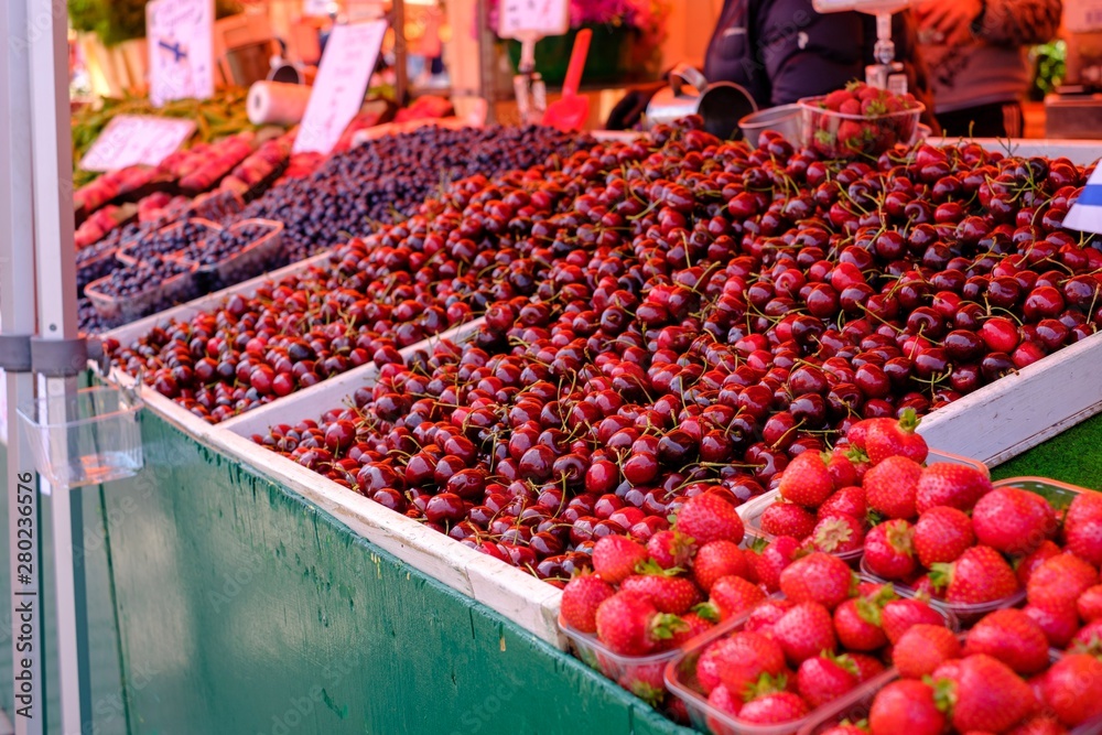 Fresh fruits in Helsinki market