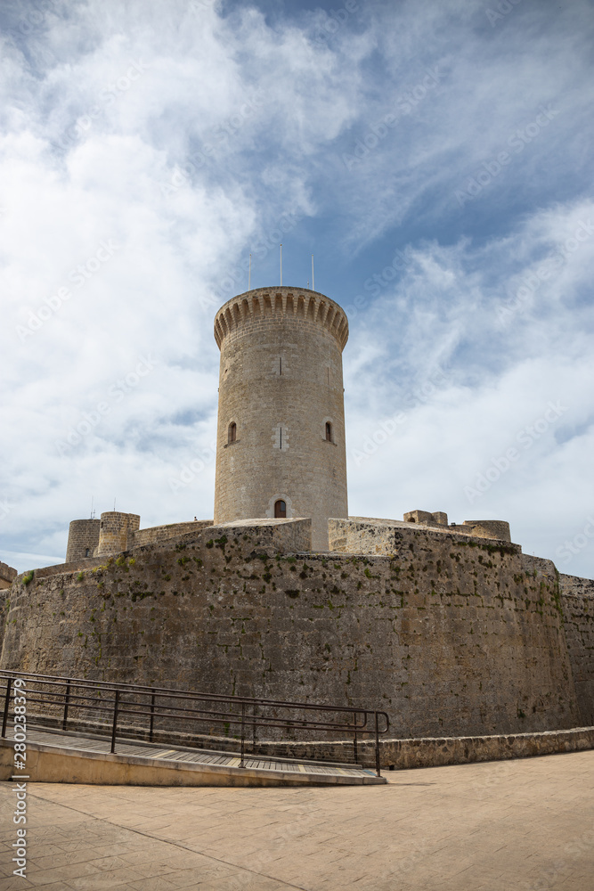 Bellver Castle in Palma-de-Mallorca, Spain