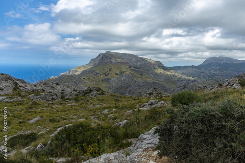 landscape of Sierra de Tramuntana  Mallorca  Spain