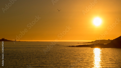 Sunset from the Camariñas port.