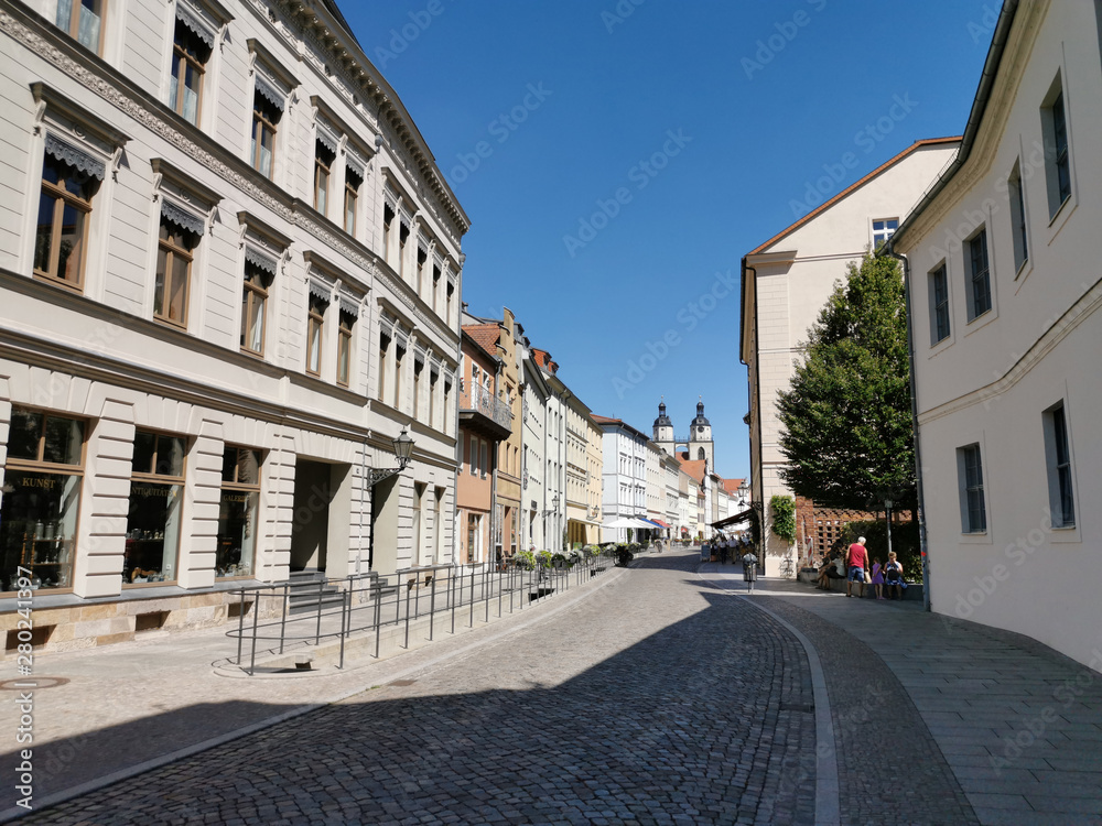 Naklejka premium Lutherstatt Wittenberg in Sachsen Anhalt in Deutschland