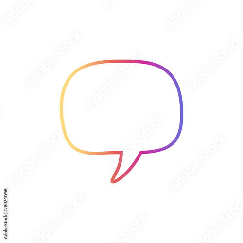 Linear Hand drawn Speech Bu...