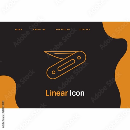 Penknife icon for your project