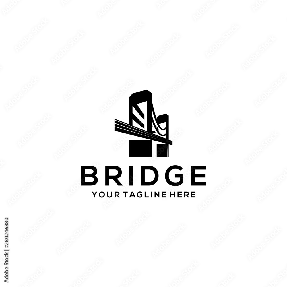 Business Bridge Logo Design Vector Template Business Bridge Logo Design Vector Template