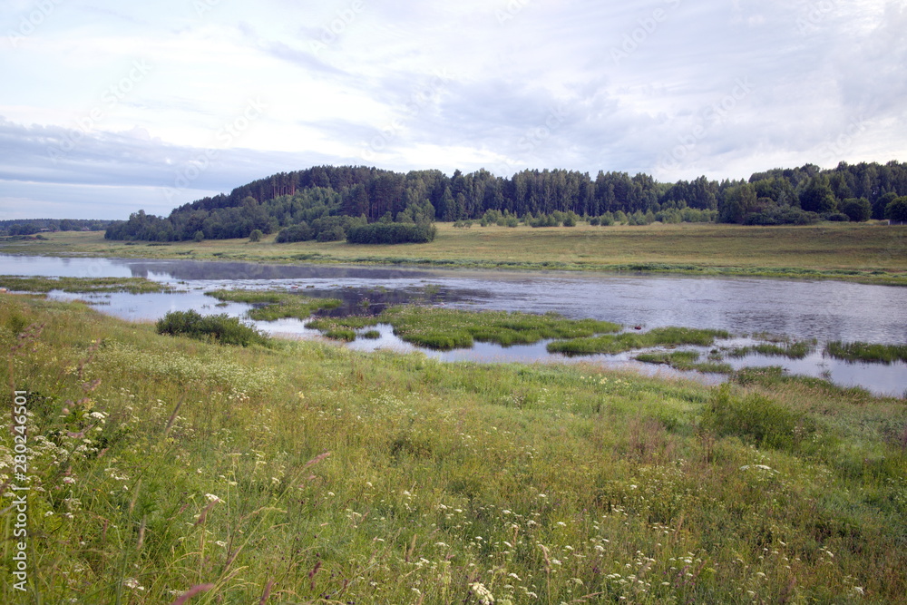 River in the countryside on a summer day River in the countryside on a summer day
