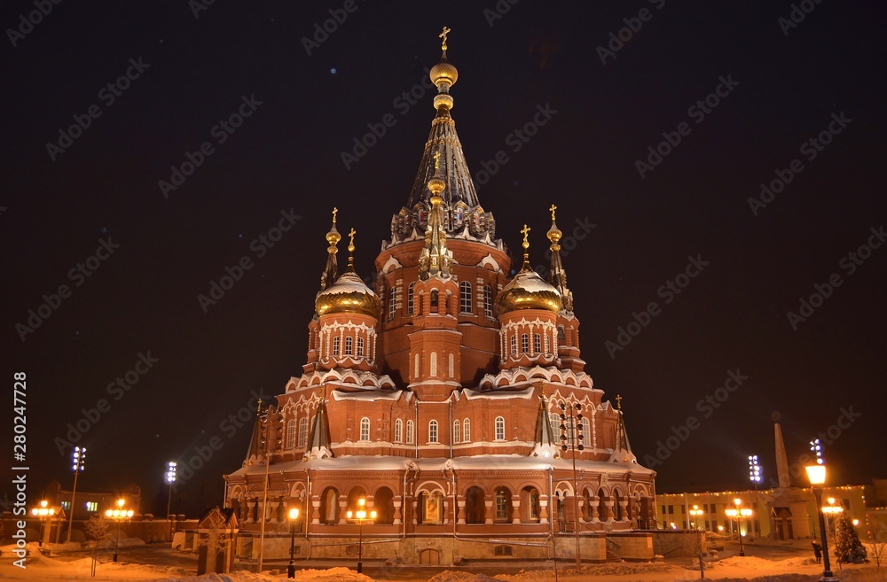 St. Michael's Cathedral in Izhevsk city in Russia